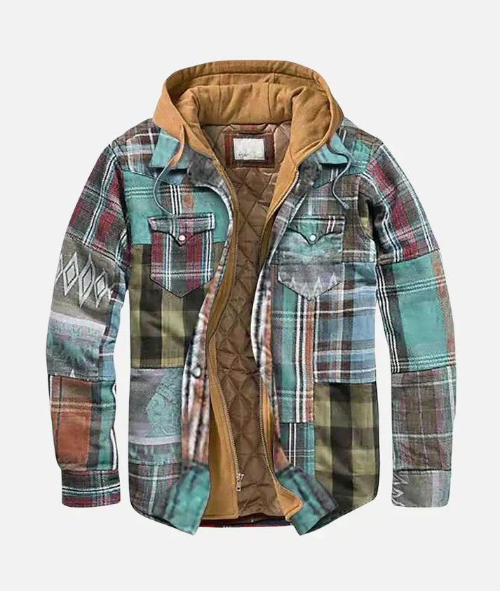 Veste Rutig en Patchwork