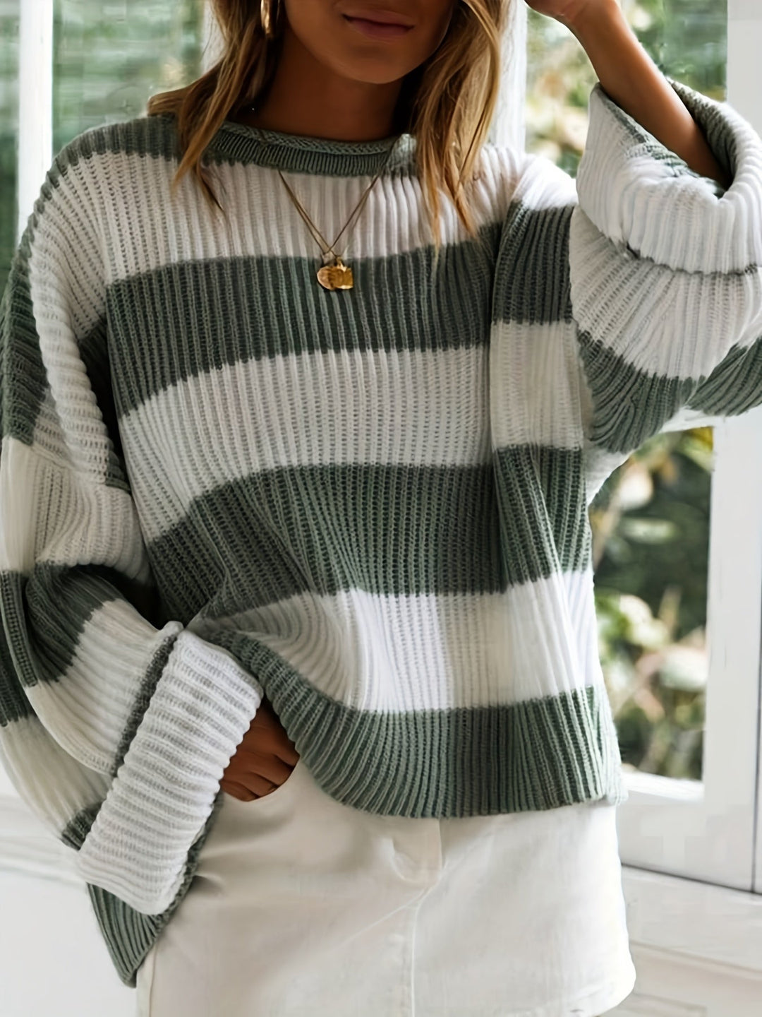 Matilda™ | Pull Rayé à Col Rond