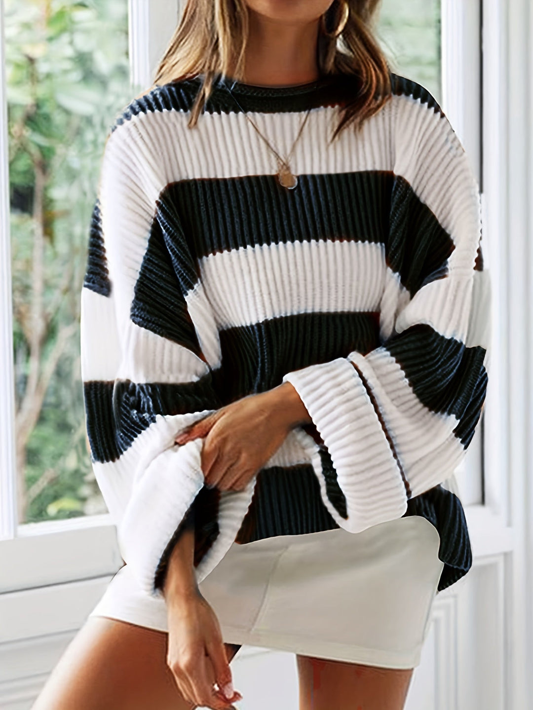 Matilda™ | Pull Rayé à Col Rond