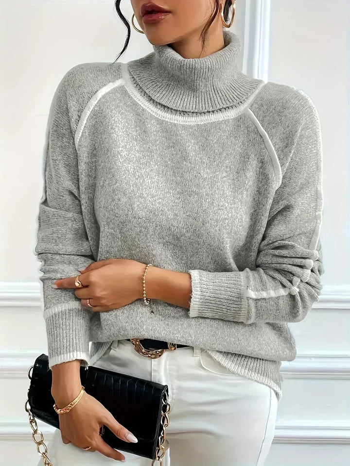 Jenny™ | Pull Douillet à Col Montant