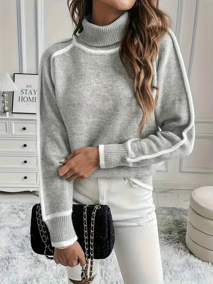 Jenny™ | Pull Douillet à Col Montant