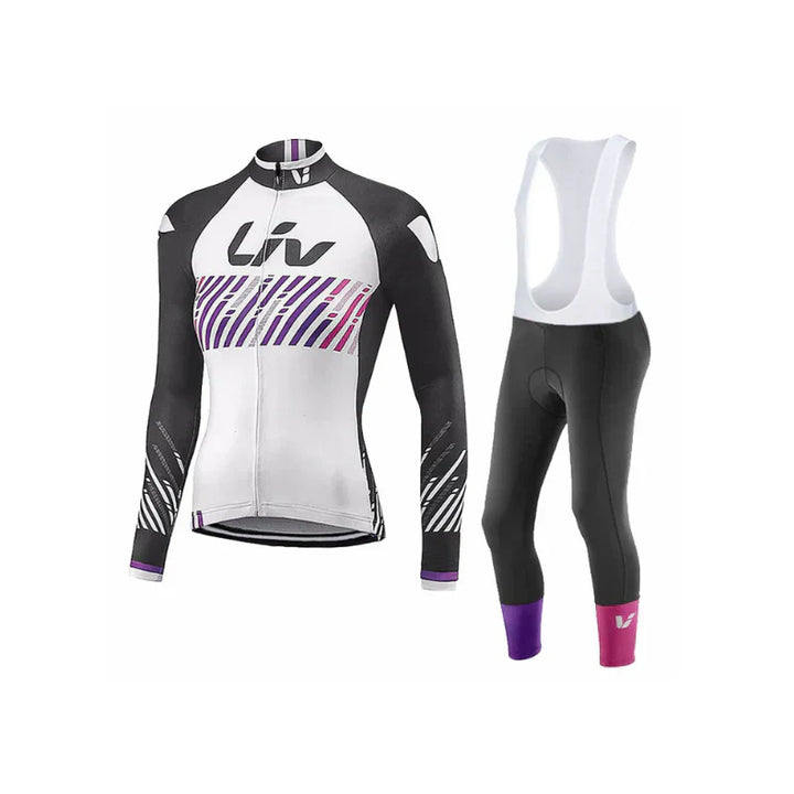 LIV V2 – Ensemble de vélo d'hiver pour femmes avec bretelles