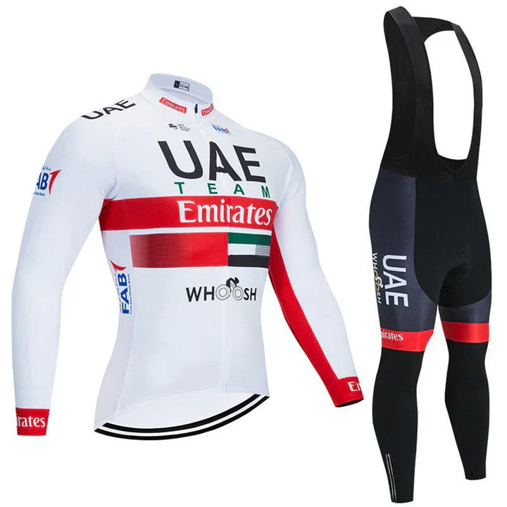 Équipes - Maillot de cyclisme professionnel à manches longues" can be rewritten as:

"Équipes - Maillot de cyclisme pro à manches longues