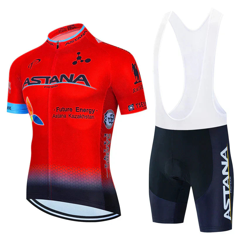 Astana - Tenue Complète pour Cyclistes Professionnels