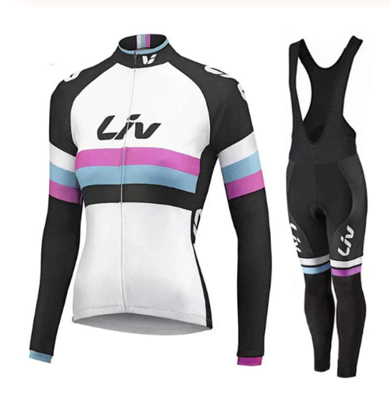 LIV V2 – Ensemble de vélo d'hiver pour femmes avec bretelles