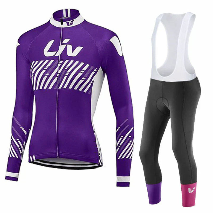 LIV V2 – Ensemble de vélo d'hiver pour femmes avec bretelles