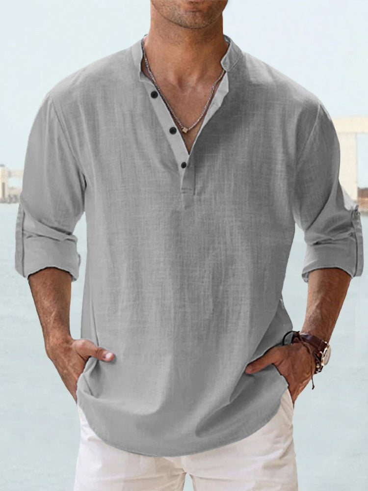 Chemise en lin légère et aérée