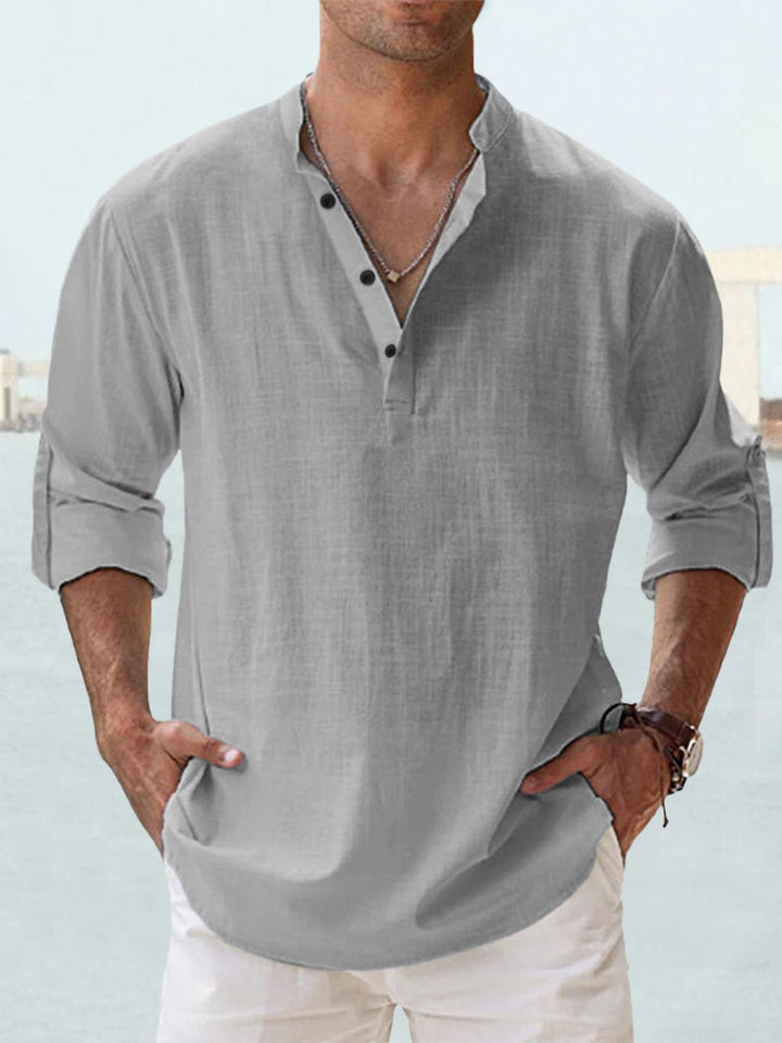 Chemise en lin légère et aérée