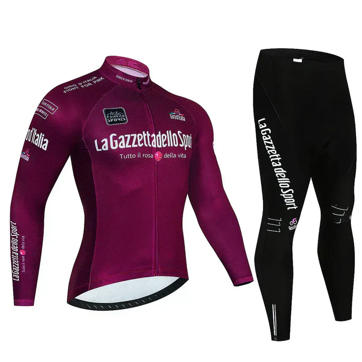 Giro d'Italia - Maillot de cyclisme professionnel à manches longues" 

Rewritten: "Maillot de Cyclisme Professionnel à Manches Longues Giro d'Italia