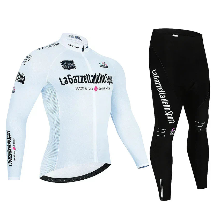 Giro d'Italia - Maillot de cyclisme professionnel à manches longues" 

Rewritten: "Maillot de Cyclisme Professionnel à Manches Longues Giro d'Italia