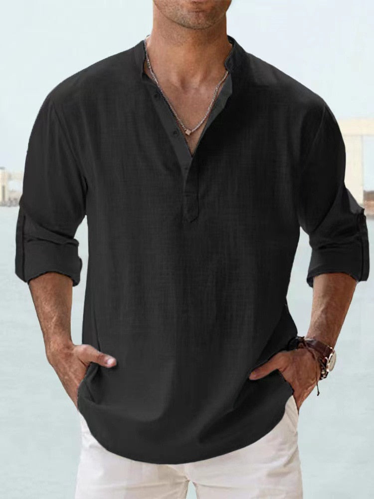Chemise en lin légère et aérée
