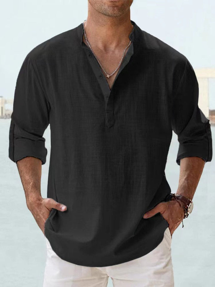 Chemise en lin légère et aérée