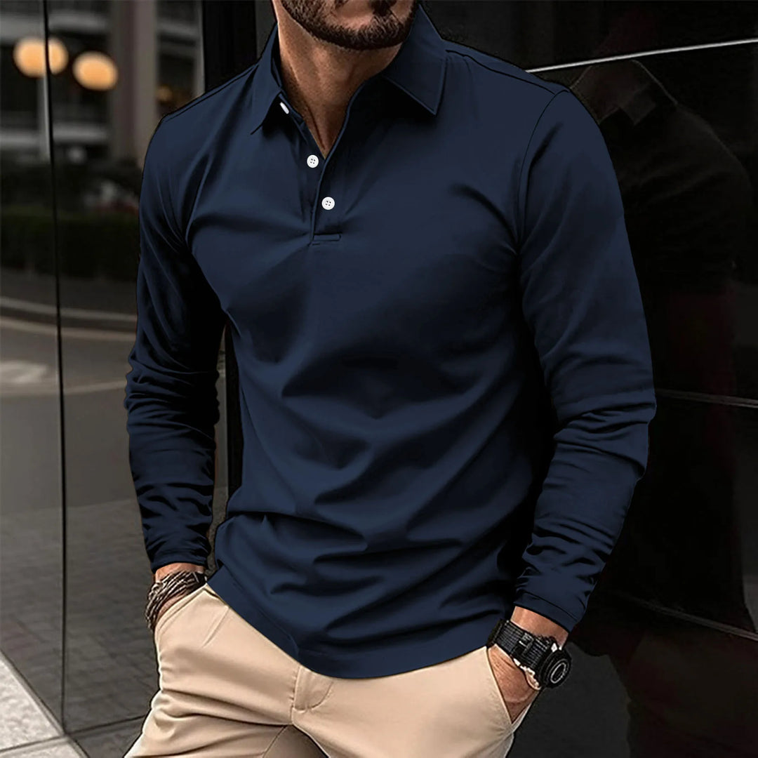 Oskar™ | Élégant Polo à Manches Longues