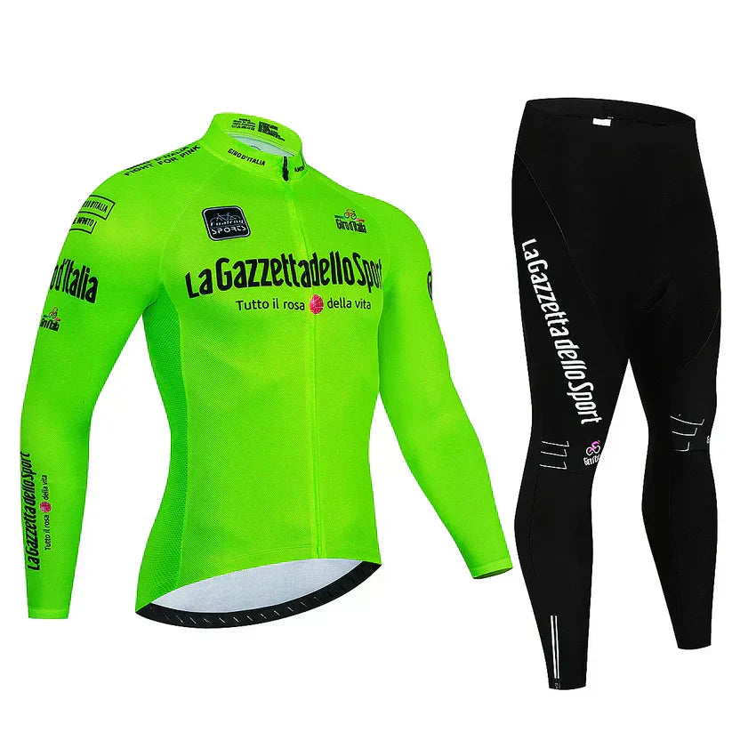 Giro d'Italia - Maillot de cyclisme professionnel à manches longues" 

Rewritten: "Maillot de Cyclisme Professionnel à Manches Longues Giro d'Italia