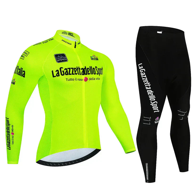 Giro d'Italia - Maillot de cyclisme professionnel à manches longues" 

Rewritten: "Maillot de Cyclisme Professionnel à Manches Longues Giro d'Italia