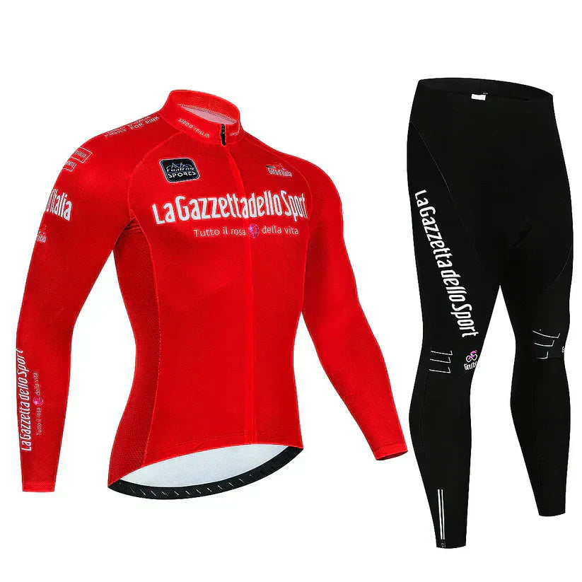 Giro d'Italia - Maillot de cyclisme professionnel à manches longues" 

Rewritten: "Maillot de Cyclisme Professionnel à Manches Longues Giro d'Italia