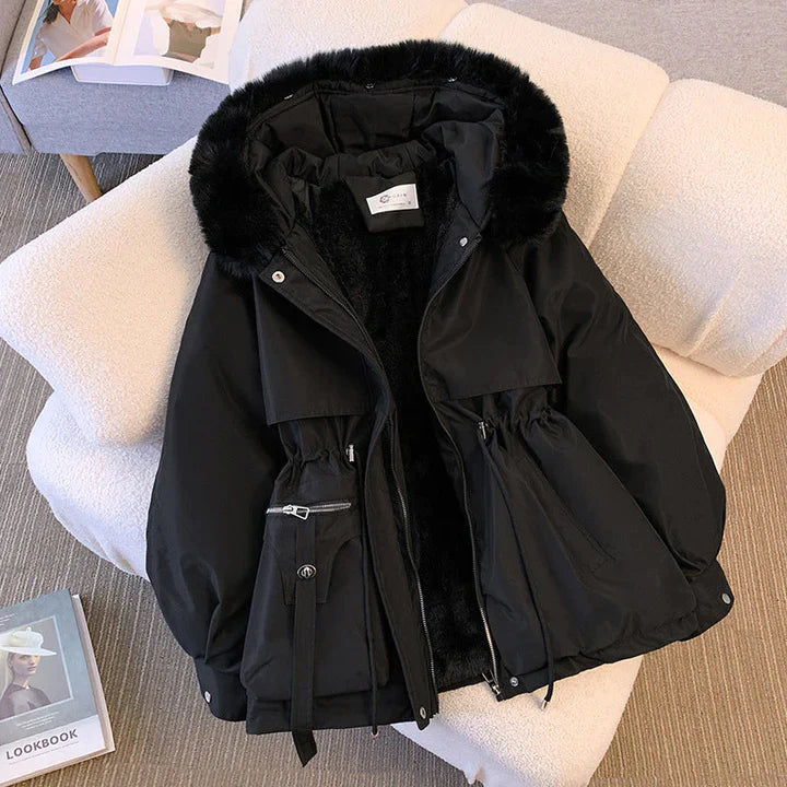 Maja™ | Manteau d'hiver chic avec fourrure