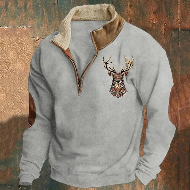 Erik™ | Sweatshirt Urbain à Col Zippé