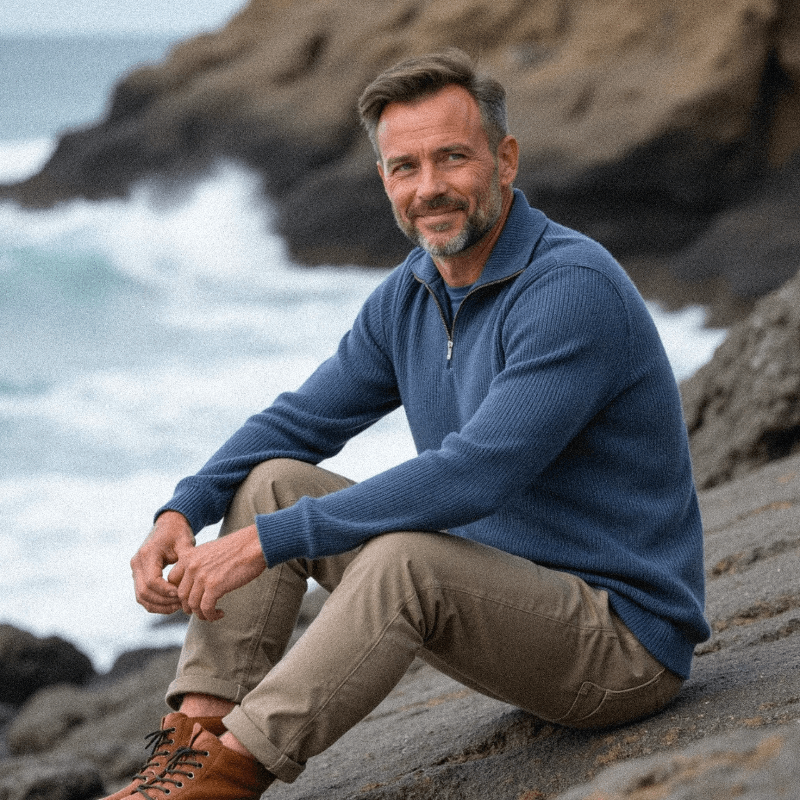Sven™ | Pull en tricot pour homme avec zip