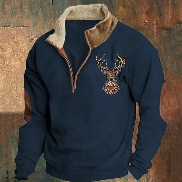 Erik™ | Sweatshirt Urbain à Col Zippé