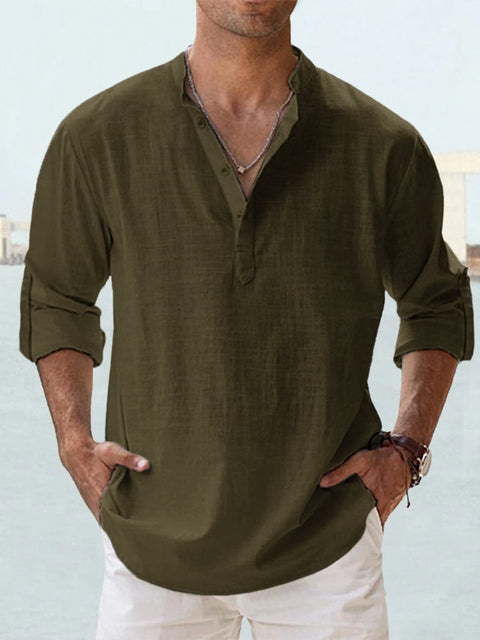 Chemise en lin légère et aérée