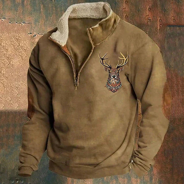 Erik™ | Sweatshirt Urbain à Col Zippé