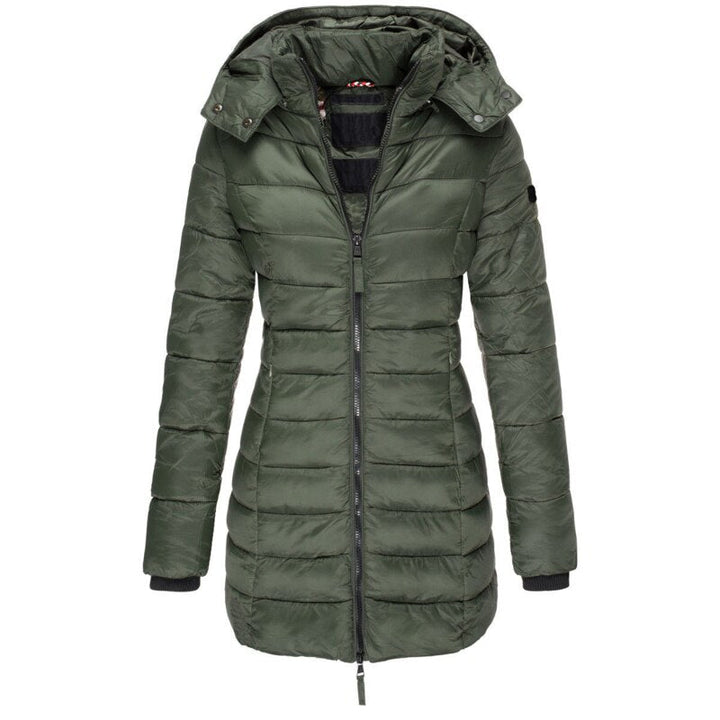 Maja™ | Veste longue en duvet imperméable et coupe-vent pour femmes
