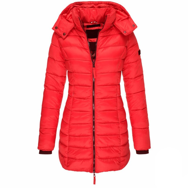 Maja™ | Veste longue en duvet imperméable et coupe-vent pour femmes