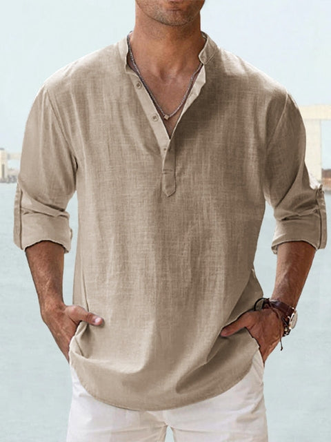 Chemise en lin légère et aérée