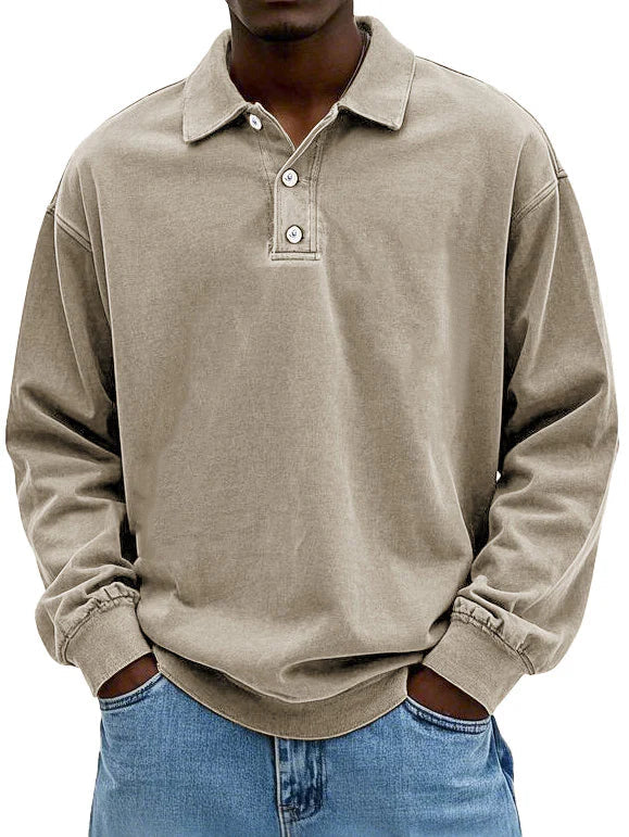 Chemise rétro à manches longues