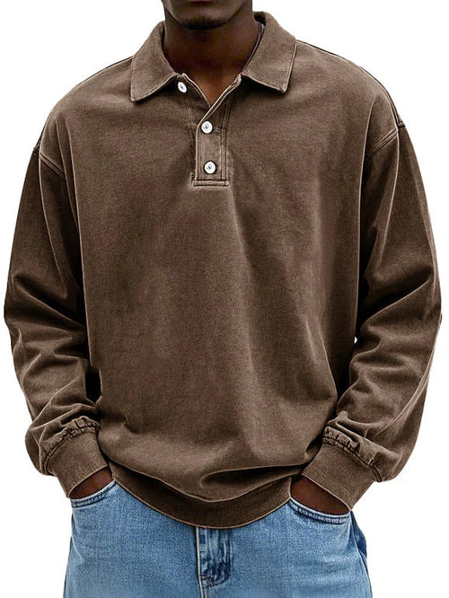 Chemise rétro à manches longues