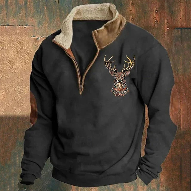 Erik™ | Sweatshirt Urbain à Col Zippé