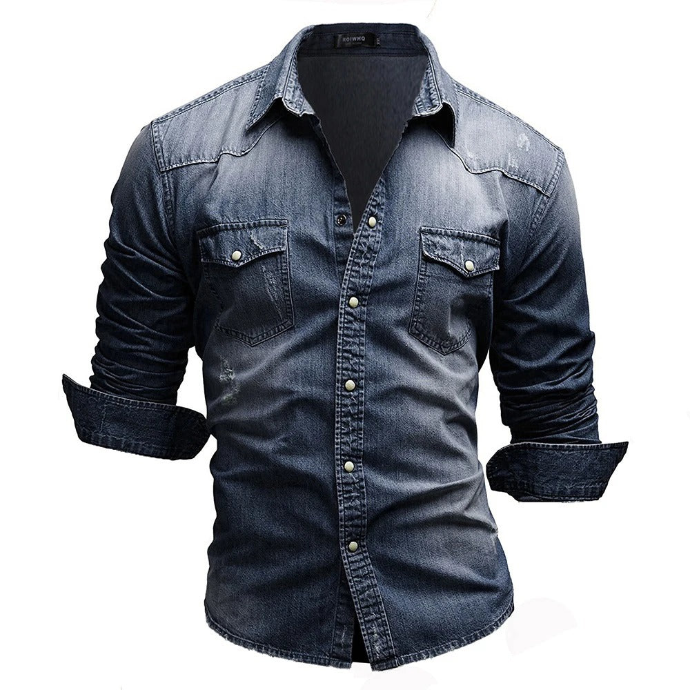 Oscar™ | Chemise en Denim Vintage pour Hommes