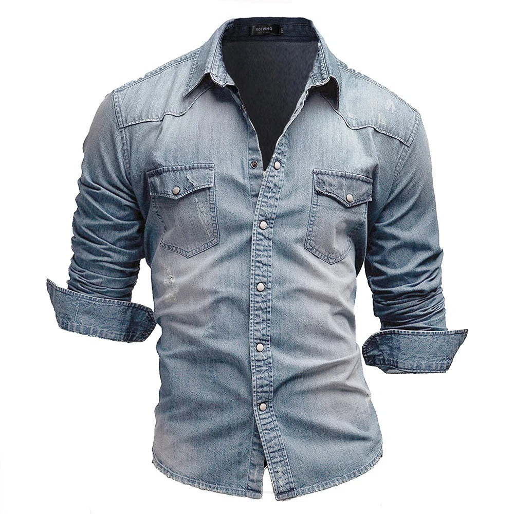 Oscar™ | Chemise en Denim Vintage pour Hommes